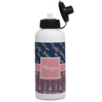 Tribal Arrows Water Bottles - Aluminum - 20 oz - White (Personalized)