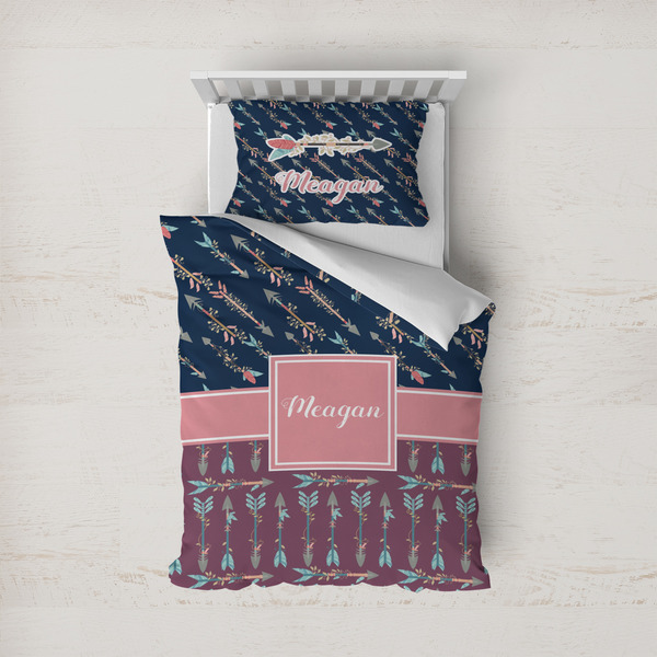 Custom Tribal Arrows Duvet Cover Set - Twin (Personalized)