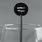 Tribal Arrows Black Plastic 5.5" Stir Stick - Round - Main