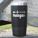 Tribal Arrows 20 oz Stainless Steel Tumbler - Black - Double Sided (Personalized)