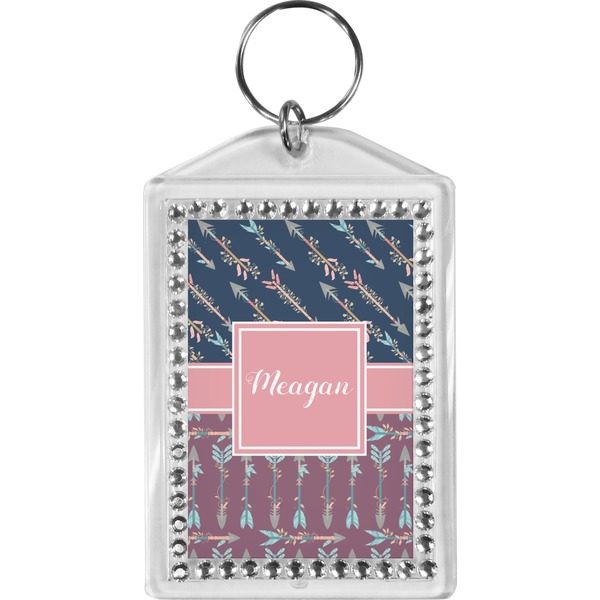 Custom Tribal Arrows Bling Keychain (Personalized)