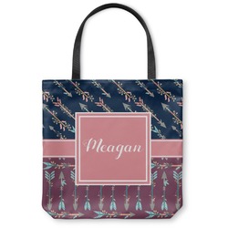 Tribal Arrows Canvas Tote Bag - Small - 13"x13" (Personalized)