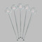 Tribal Arrows Clear Plastic 7" Stir Stick - Round - Fan View