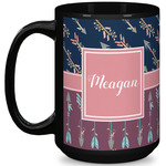 Tribal Arrows 15 Oz Coffee Mug - Black (Personalized)