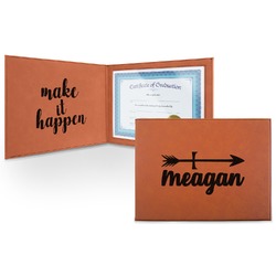 Tribal Arrows Leatherette Certificate Holder (Personalized)