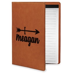 Tribal Arrows Leatherette Portfolio with Notepad - Small - Double Sided (Personalized)