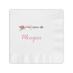 Tribal Arrows Coined Cocktail Napkins (Personalized)