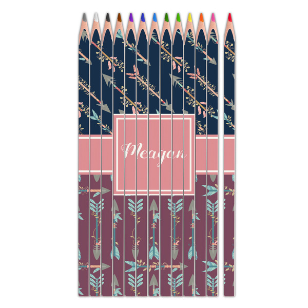 Custom Tribal Arrows Colored Pencils (Personalized)