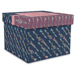 Tribal Arrows Gift Box with Lid - Canvas Wrapped - XX-Large (Personalized)