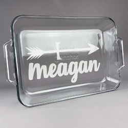 Tribal Arrows Glass Baking Dish - 13in x 9in (Personalized)