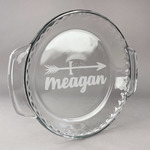 Tribal Arrows Glass Pie Dish - 9.5in Round (Personalized)