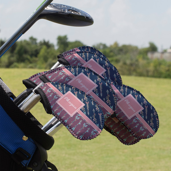 Custom Tribal Arrows Golf Club Iron Cover - Set of 9 (Personalized)