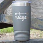 Tribal Arrows 20 oz Stainless Steel Tumbler - Grey - Single Sided (Personalized)