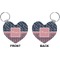 Tribal Arrows Heart Keychain (Front + Back)