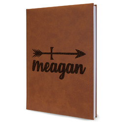 Tribal Arrows Leather Sketchbook - Large - Double Sided (Personalized)