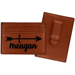 Tribal Arrows Leatherette Wallet with Money Clip (Personalized)
