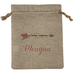 Tribal Arrows Burlap Gift Bag (Personalized)