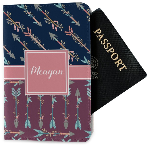 Custom Tribal Arrows Passport Holder - Fabric (Personalized)