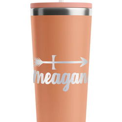 Tribal Arrows RTIC Everyday Tumbler with Straw - 28oz - Peach - Single-Sided (Personalized)