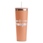 Tribal Arrows RTIC Everyday Tumbler with Straw - 28oz - Peach - Double-Sided (Personalized)