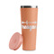 Tribal Arrows Peach RTIC Everyday Tumbler - 28 oz. - Lid Off