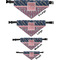 Tribal Arrows Pet Bandana Sizes