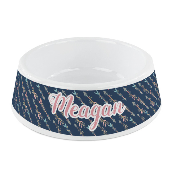 Custom Tribal Arrows Plastic Dog Bowl - Small (Personalized)