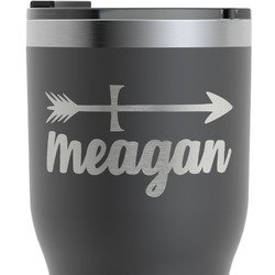 Tribal Arrows RTIC Tumbler - Black - Engraved Front & Back (Personalized)