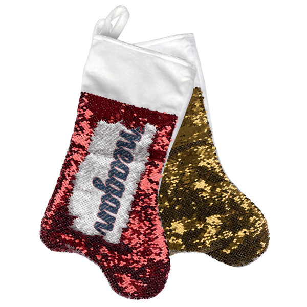 Custom Tribal Arrows Reversible Sequin Stocking (Personalized)