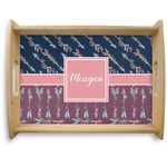 Tribal Arrows Natural Wooden Tray - Large (Personalized)