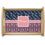 Tribal Arrows Natural Wooden Tray - Small (Personalized)