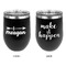 Tribal Arrows Stainless Wine Tumblers - Black - Double Sided - Approval