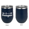 Tribal Arrows Stainless Wine Tumblers - Navy - Single Sided - Approval