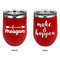 Tribal Arrows Stainless Wine Tumblers - Red - Double Sided - Approval