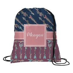 Tribal Arrows Drawstring Backpack - Large (Personalized)