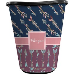 Tribal Arrows Waste Basket - Double Sided (Black) (Personalized)