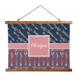 Tribal Arrows Wall Hanging Tapestry - Wide (Personalized)