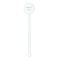 Tribal Arrows White Plastic 5.5" Stir Stick - Round - Single Stick