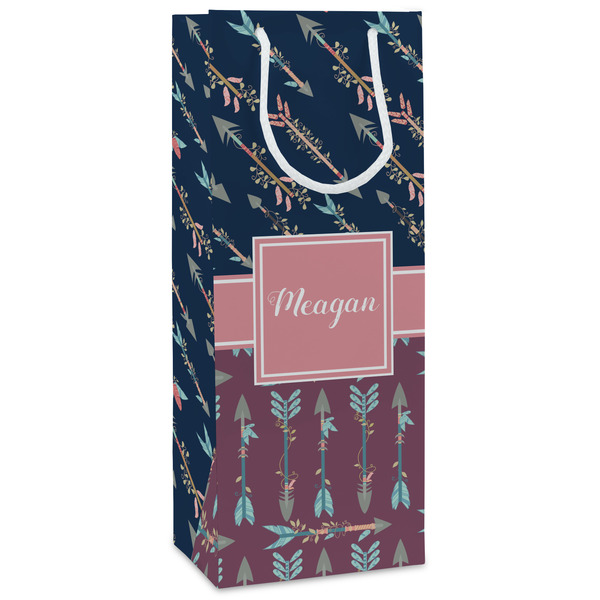 Custom Tribal Arrows Wine Gift Bags (Personalized)