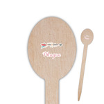 Tribal Arrows Oval Wooden Food Picks - Double Sided (Personalized)