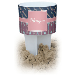 Tribal Arrows White Beach Spiker Drink Holder (Personalized)