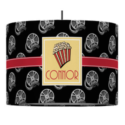 Movie Theater 16" Drum Pendant Lamp - Fabric (Personalized)