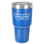 Movie Theater 30 oz Stainless Steel Tumbler - Royal Blue - Single-Sided (Personalized)