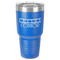 Movie Theater 30 oz Stainless Steel Ringneck Tumbler - Blue - Front