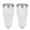 Movie Theater 30 oz Stainless Steel Ringneck Tumbler - White - Double Sided - Front & Back