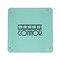 Movie Theater 6" x 6" Teal Leatherette Snap Up Tray - APPROVAL