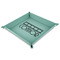 Movie Theater 9" x 9" Teal Leatherette Snap Up Tray - MAIN