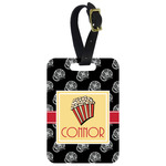 Movie Theater Metal Luggage Tag w/ Name or Text