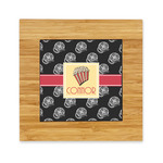 Movie Theater Bamboo Trivet with Ceramic Tile Insert (Personalized)