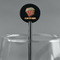 Movie Theater Black Plastic 5.5" Stir Stick - Round - Main